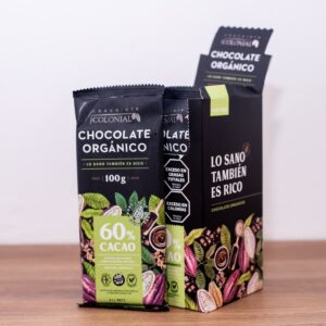 Barra de Chocolate Org Negro 60 % Cacao - 100 gr