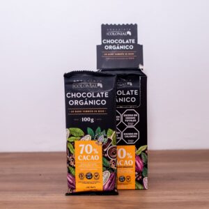 Barra de Chocolate Org Negro 70 % Cacao - 100 gr