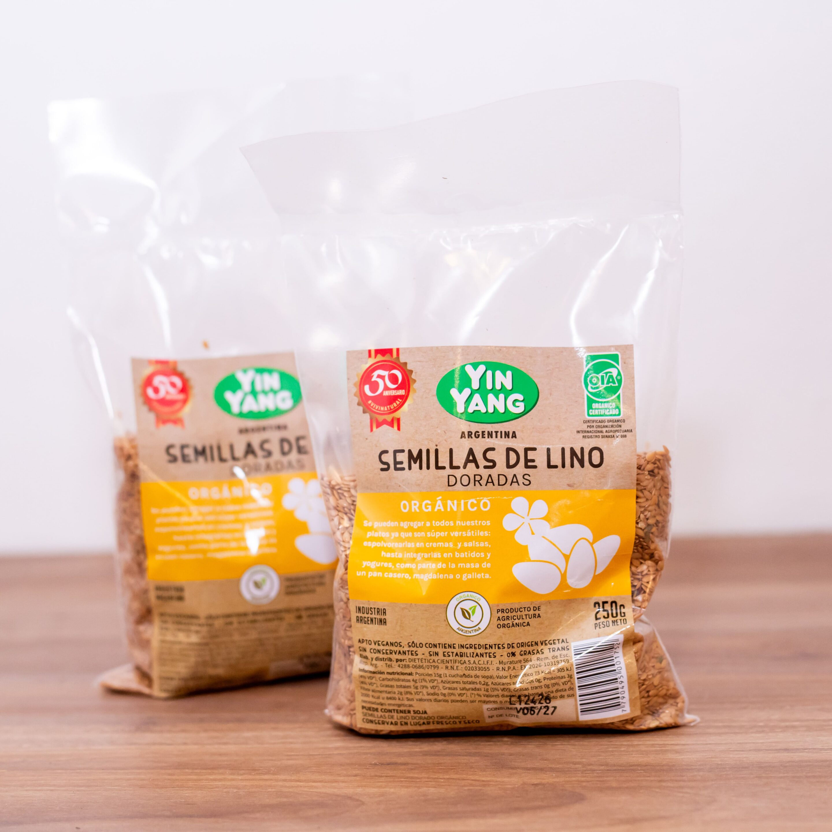Semillas Lino Dorado Orgánico - 250 Gr.